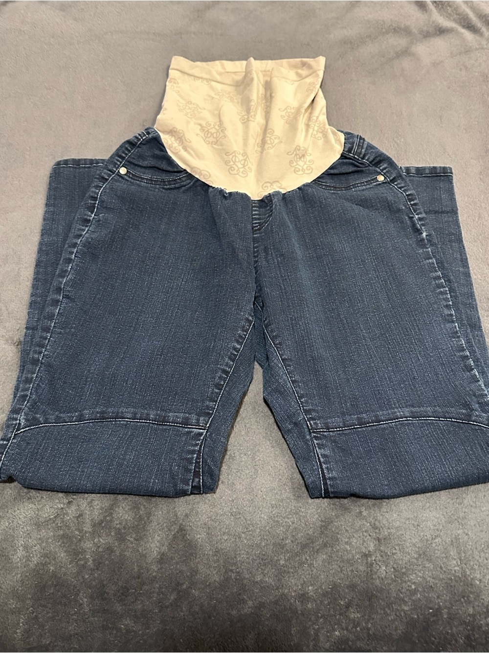 Maternity Jessica Simpson Denim Capri Jeans with Neutral Support Panel